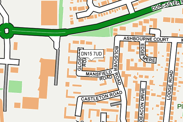 DN15 7UD map - OS OpenMap – Local (Ordnance Survey)