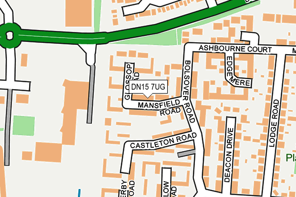 DN15 7UG map - OS OpenMap – Local (Ordnance Survey)