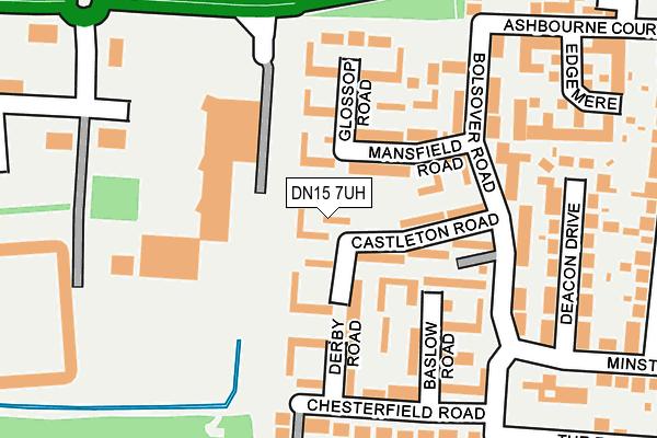 DN15 7UH map - OS OpenMap – Local (Ordnance Survey)