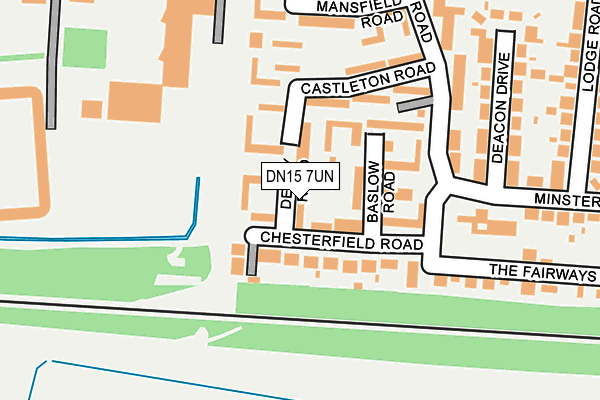 DN15 7UN map - OS OpenMap – Local (Ordnance Survey)