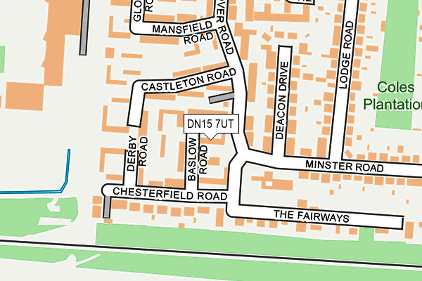 DN15 7UT map - OS OpenMap – Local (Ordnance Survey)