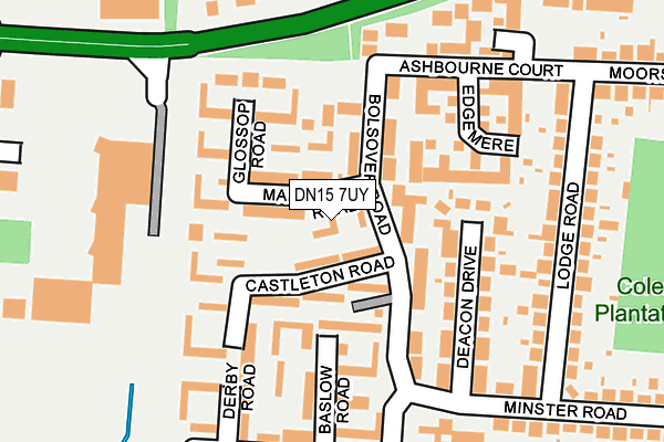 DN15 7UY map - OS OpenMap – Local (Ordnance Survey)