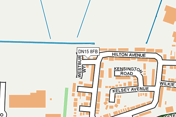 DN15 8FB map - OS OpenMap – Local (Ordnance Survey)