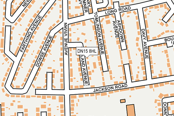 DN15 8HL map - OS OpenMap – Local (Ordnance Survey)