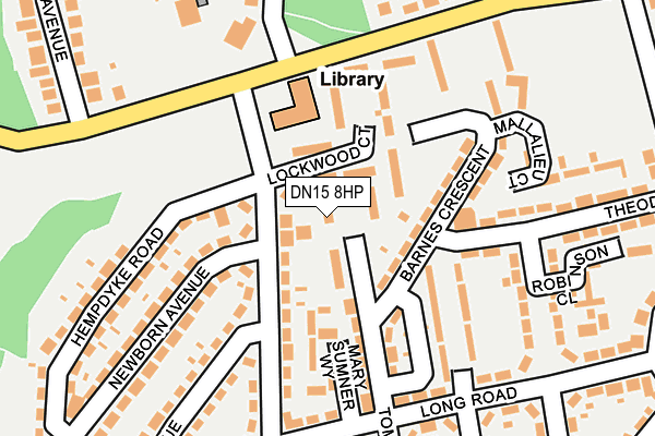 DN15 8HP map - OS OpenMap – Local (Ordnance Survey)