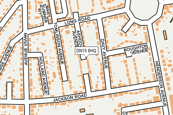 DN15 8HQ map - OS OpenMap – Local (Ordnance Survey)