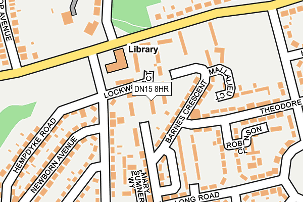 DN15 8HR map - OS OpenMap – Local (Ordnance Survey)