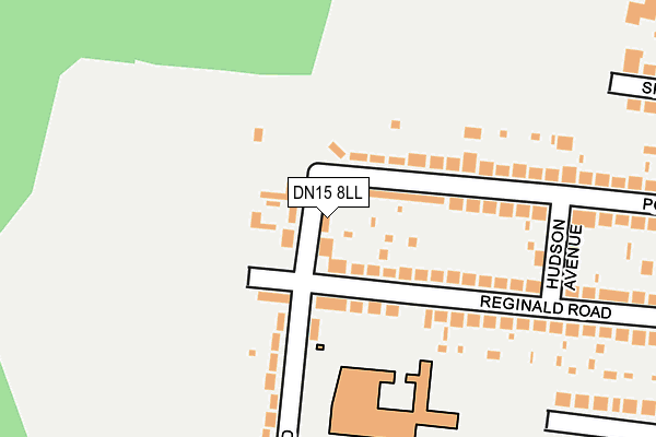 DN15 8LL map - OS OpenMap – Local (Ordnance Survey)