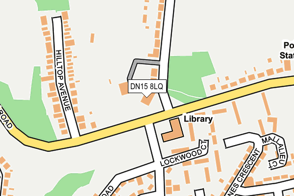 DN15 8LQ map - OS OpenMap – Local (Ordnance Survey)