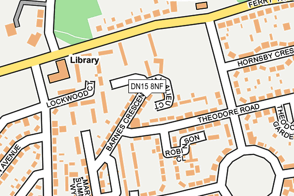 DN15 8NF map - OS OpenMap – Local (Ordnance Survey)