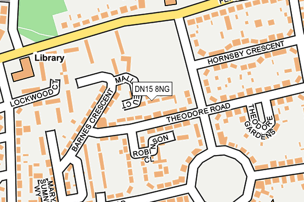 DN15 8NG map - OS OpenMap – Local (Ordnance Survey)