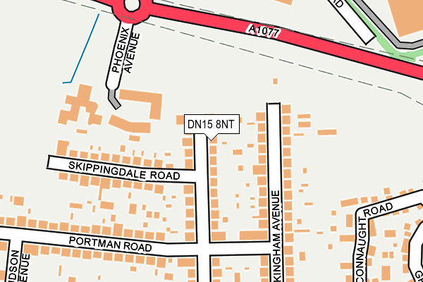 DN15 8NT map - OS OpenMap – Local (Ordnance Survey)