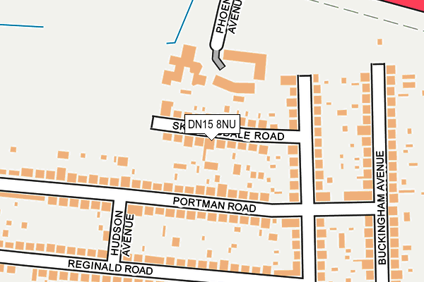 DN15 8NU map - OS OpenMap – Local (Ordnance Survey)