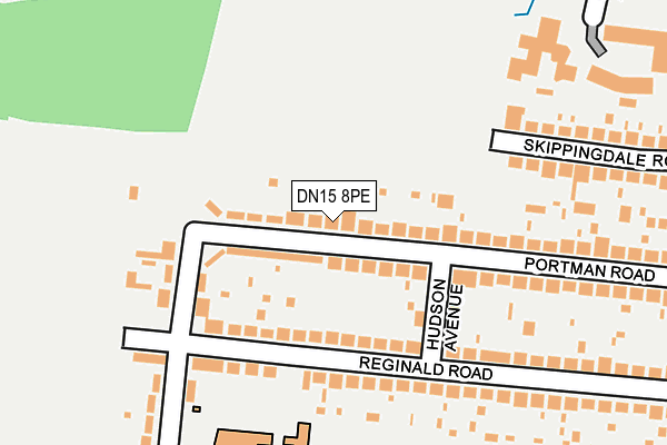 DN15 8PE map - OS OpenMap – Local (Ordnance Survey)