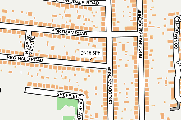 DN15 8PH map - OS OpenMap – Local (Ordnance Survey)