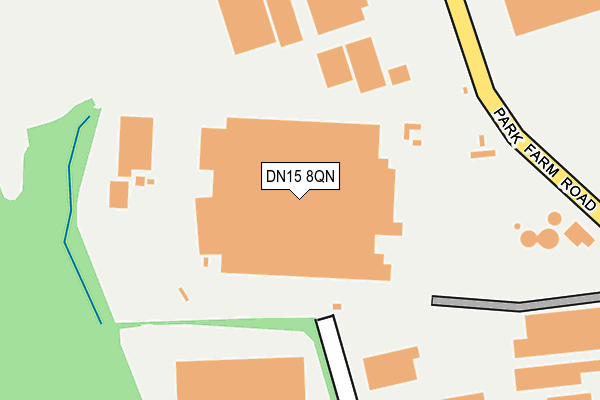 DN15 8QN map - OS OpenMap – Local (Ordnance Survey)
