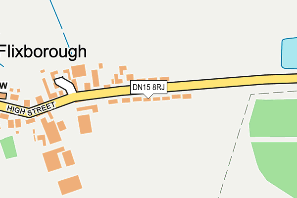 DN15 8RJ map - OS OpenMap – Local (Ordnance Survey)
