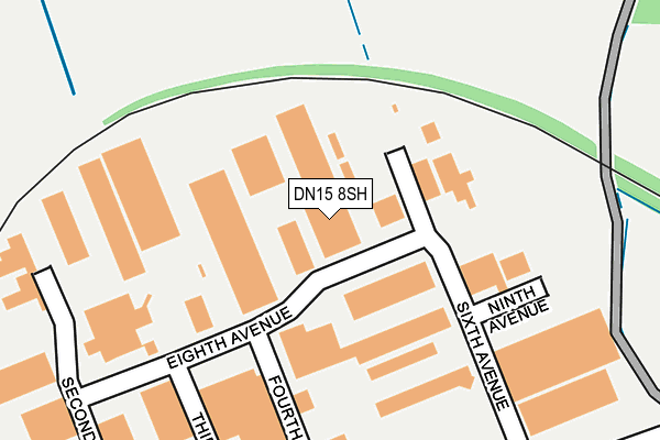 DN15 8SH map - OS OpenMap – Local (Ordnance Survey)