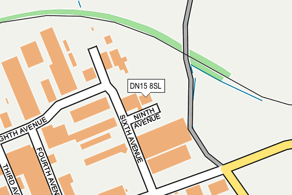 DN15 8SL map - OS OpenMap – Local (Ordnance Survey)