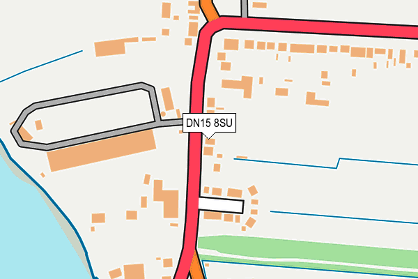 DN15 8SU map - OS OpenMap – Local (Ordnance Survey)