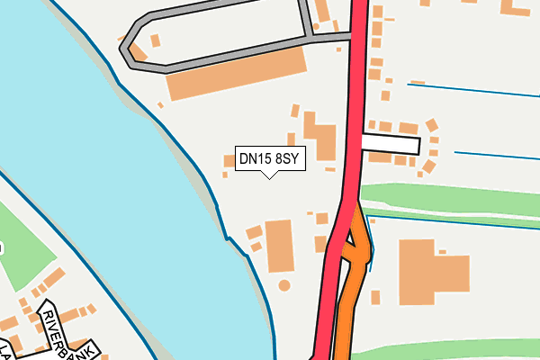 DN15 8SY map - OS OpenMap – Local (Ordnance Survey)