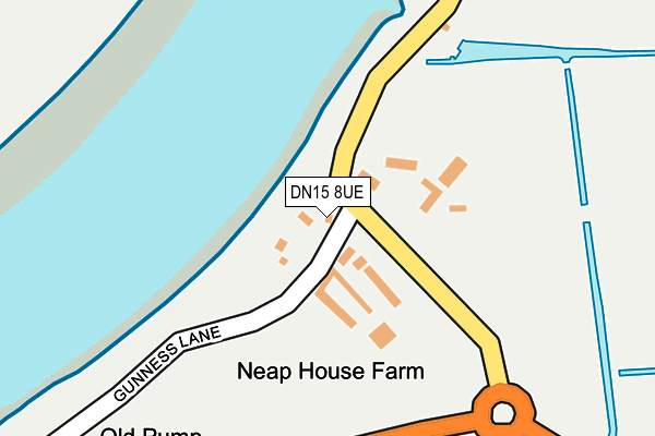 DN15 8UE map - OS OpenMap – Local (Ordnance Survey)