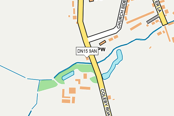 DN15 9AN map - OS OpenMap – Local (Ordnance Survey)