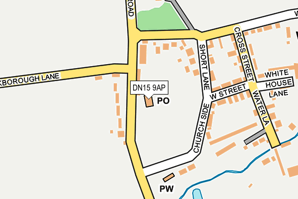 DN15 9AP map - OS OpenMap – Local (Ordnance Survey)