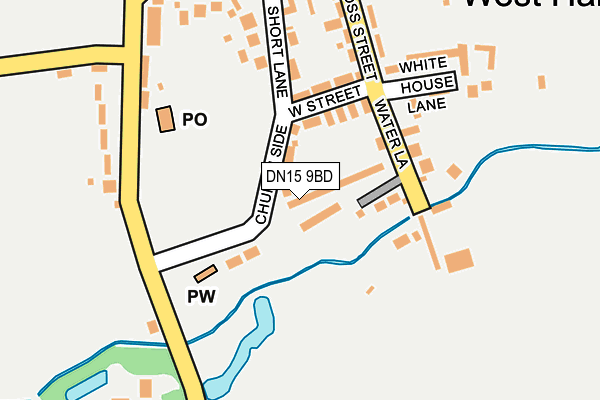 DN15 9BD map - OS OpenMap – Local (Ordnance Survey)