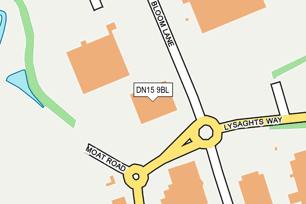 DN15 9BL map - OS OpenMap – Local (Ordnance Survey)