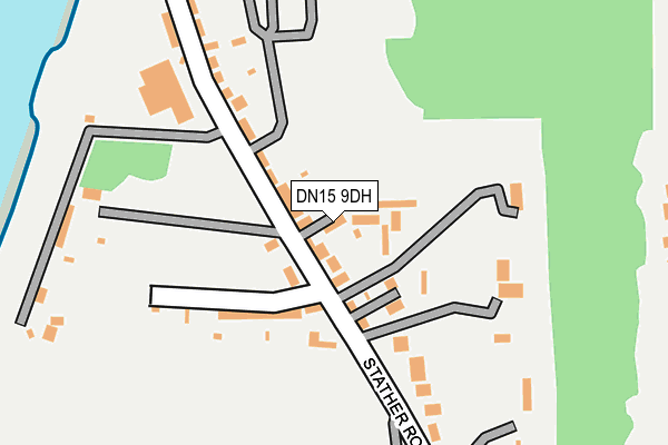 DN15 9DH map - OS OpenMap – Local (Ordnance Survey)