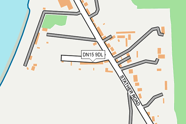 DN15 9DL map - OS OpenMap – Local (Ordnance Survey)