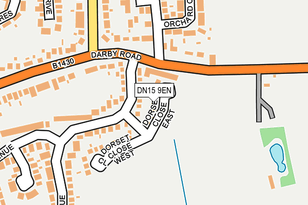 DN15 9EN map - OS OpenMap – Local (Ordnance Survey)