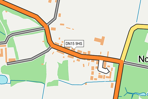 DN15 9HS map - OS OpenMap – Local (Ordnance Survey)