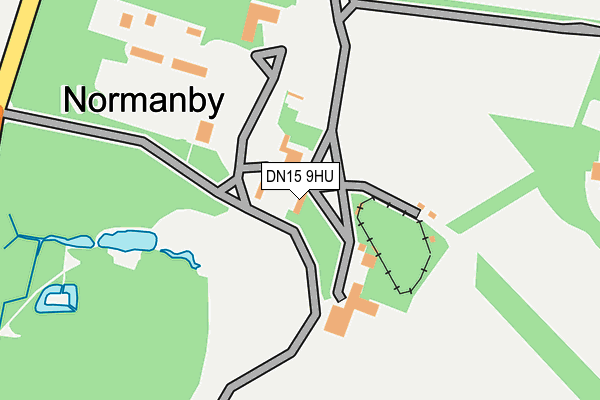 DN15 9HU map - OS OpenMap – Local (Ordnance Survey)
