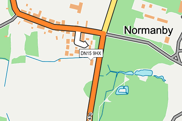 DN15 9HX map - OS OpenMap – Local (Ordnance Survey)