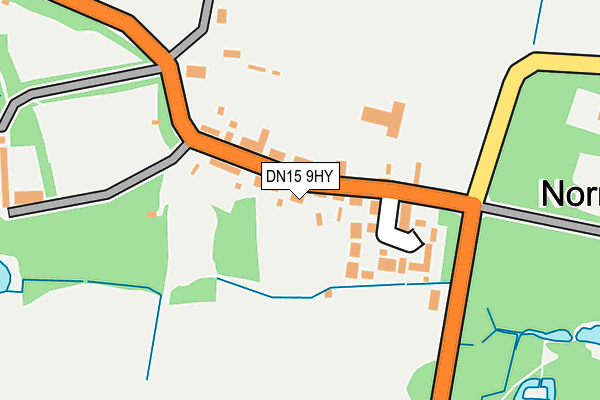 DN15 9HY map - OS OpenMap – Local (Ordnance Survey)