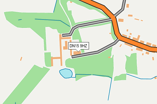 DN15 9HZ map - OS OpenMap – Local (Ordnance Survey)