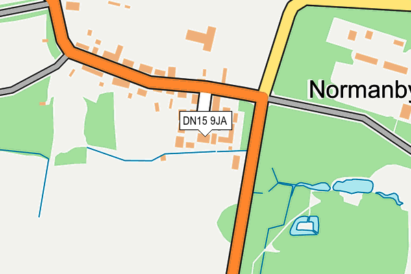 DN15 9JA map - OS OpenMap – Local (Ordnance Survey)