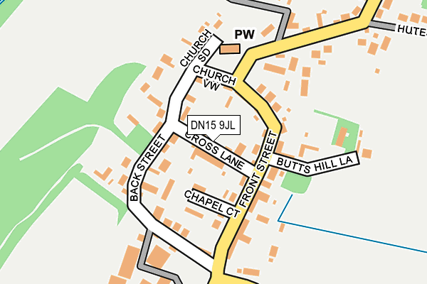 DN15 9JL map - OS OpenMap – Local (Ordnance Survey)