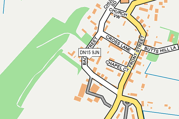 DN15 9JN map - OS OpenMap – Local (Ordnance Survey)