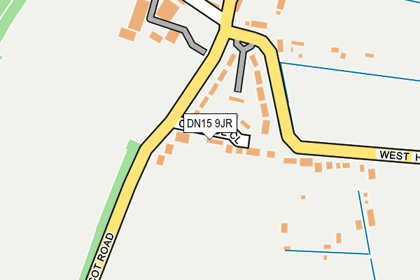 DN15 9JR map - OS OpenMap – Local (Ordnance Survey)