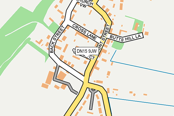 DN15 9JW map - OS OpenMap – Local (Ordnance Survey)