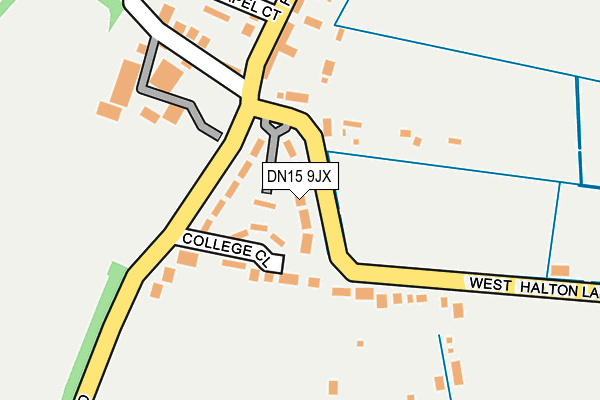DN15 9JX map - OS OpenMap – Local (Ordnance Survey)