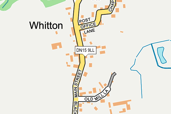 DN15 9LL map - OS OpenMap – Local (Ordnance Survey)