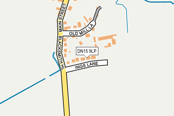 DN15 9LP map - OS OpenMap – Local (Ordnance Survey)