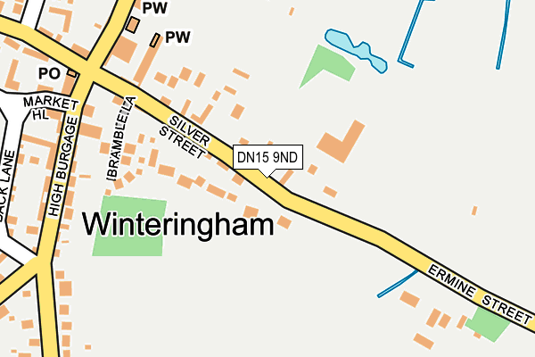 Map of WINTERINGHAM FIELDS LIMITED at local scale