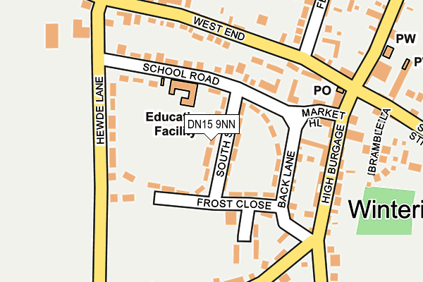 DN15 9NN map - OS OpenMap – Local (Ordnance Survey)