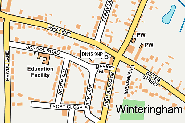 DN15 9NP map - OS OpenMap – Local (Ordnance Survey)