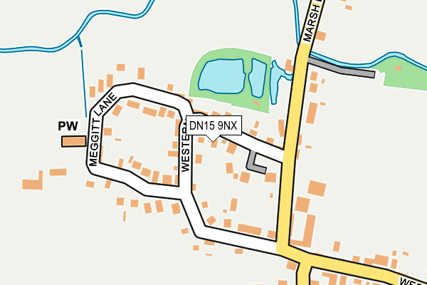 DN15 9NX map - OS OpenMap – Local (Ordnance Survey)